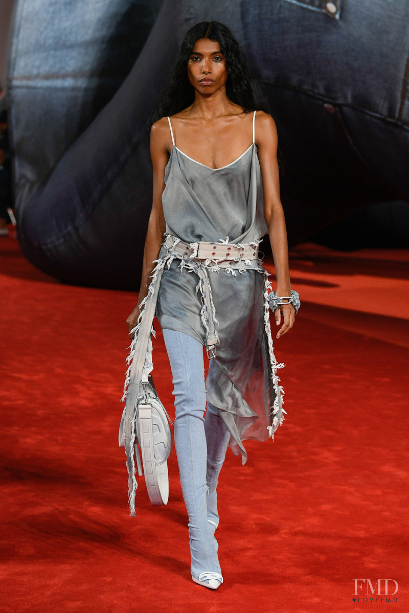 Carliane Paixao featured in  the Diesel fashion show for Autumn/Winter 2022