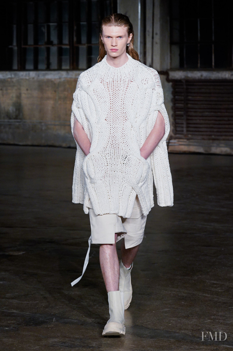 Finlay Mangan featured in  the Dion Lee fashion show for Autumn/Winter 2022
