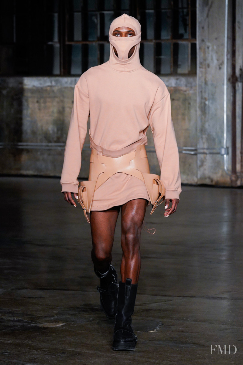 Somali Findlay featured in  the Dion Lee fashion show for Autumn/Winter 2022