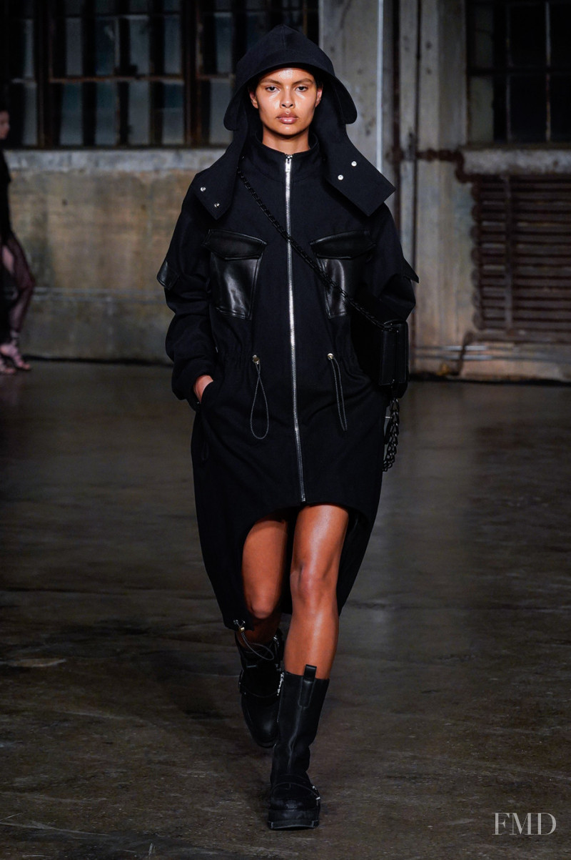 Mariana Pardinho featured in  the Dion Lee fashion show for Autumn/Winter 2022