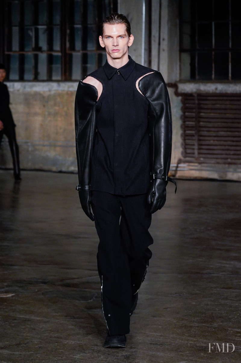 Erik van Gils featured in  the Dion Lee fashion show for Autumn/Winter 2022