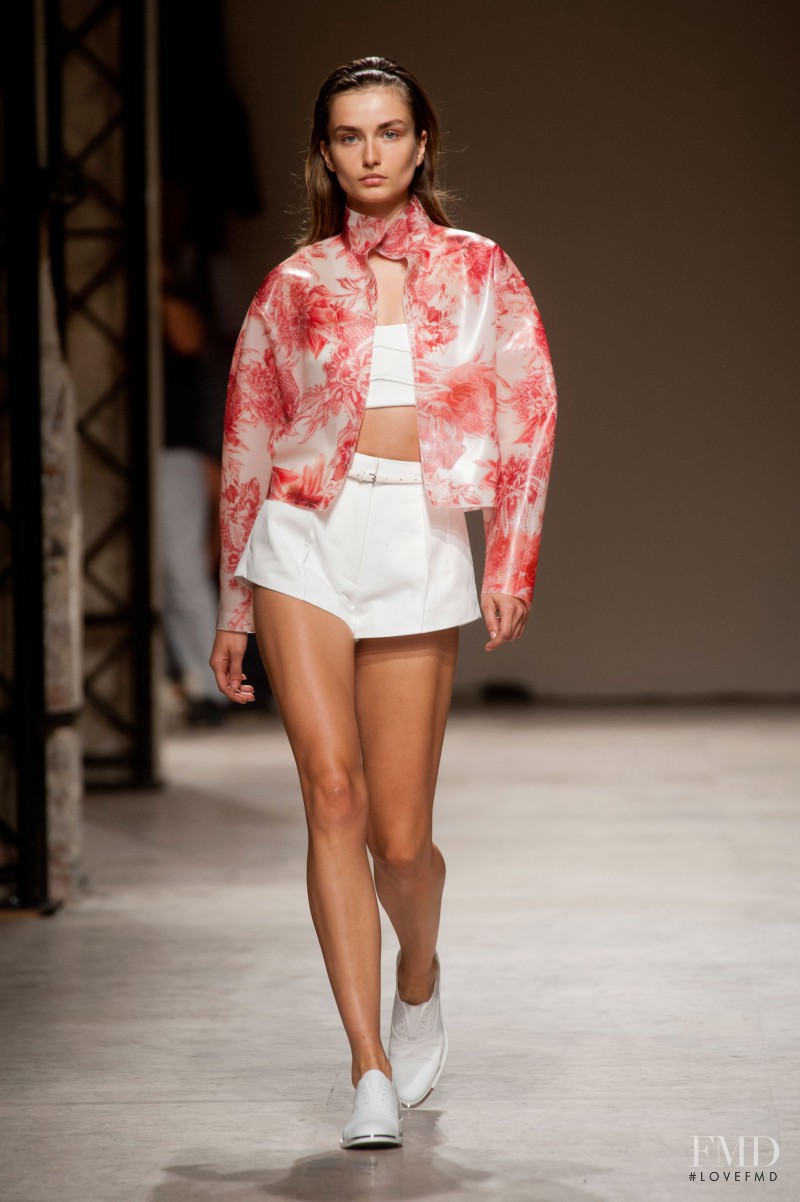 Andreea Diaconu featured in  the Barbara Bui fashion show for Spring/Summer 2014
