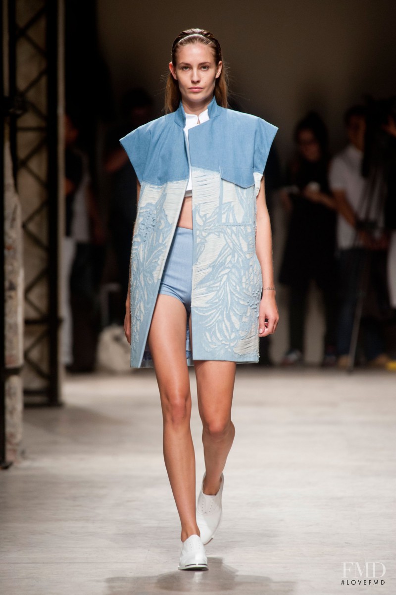 Nadja Bender featured in  the Barbara Bui fashion show for Spring/Summer 2014