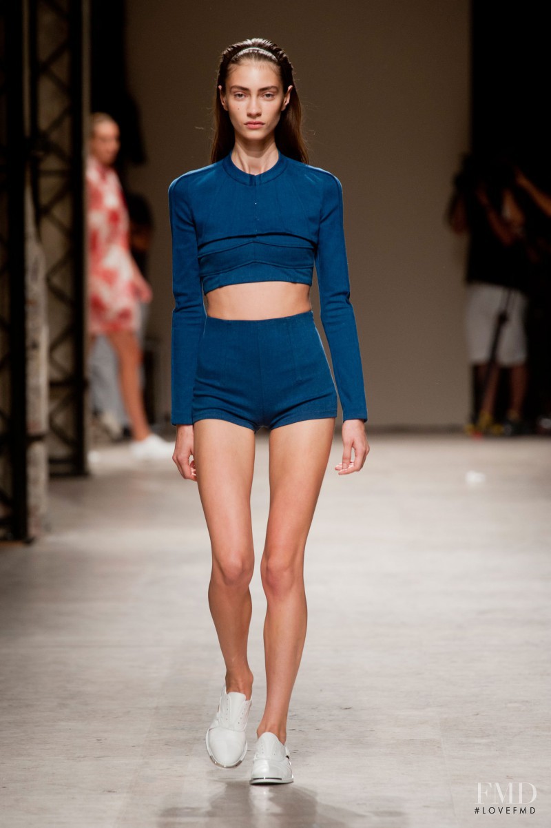 Marine Deleeuw featured in  the Barbara Bui fashion show for Spring/Summer 2014