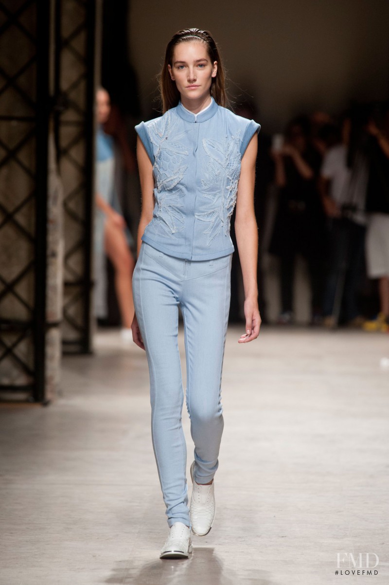 Joséphine Le Tutour featured in  the Barbara Bui fashion show for Spring/Summer 2014