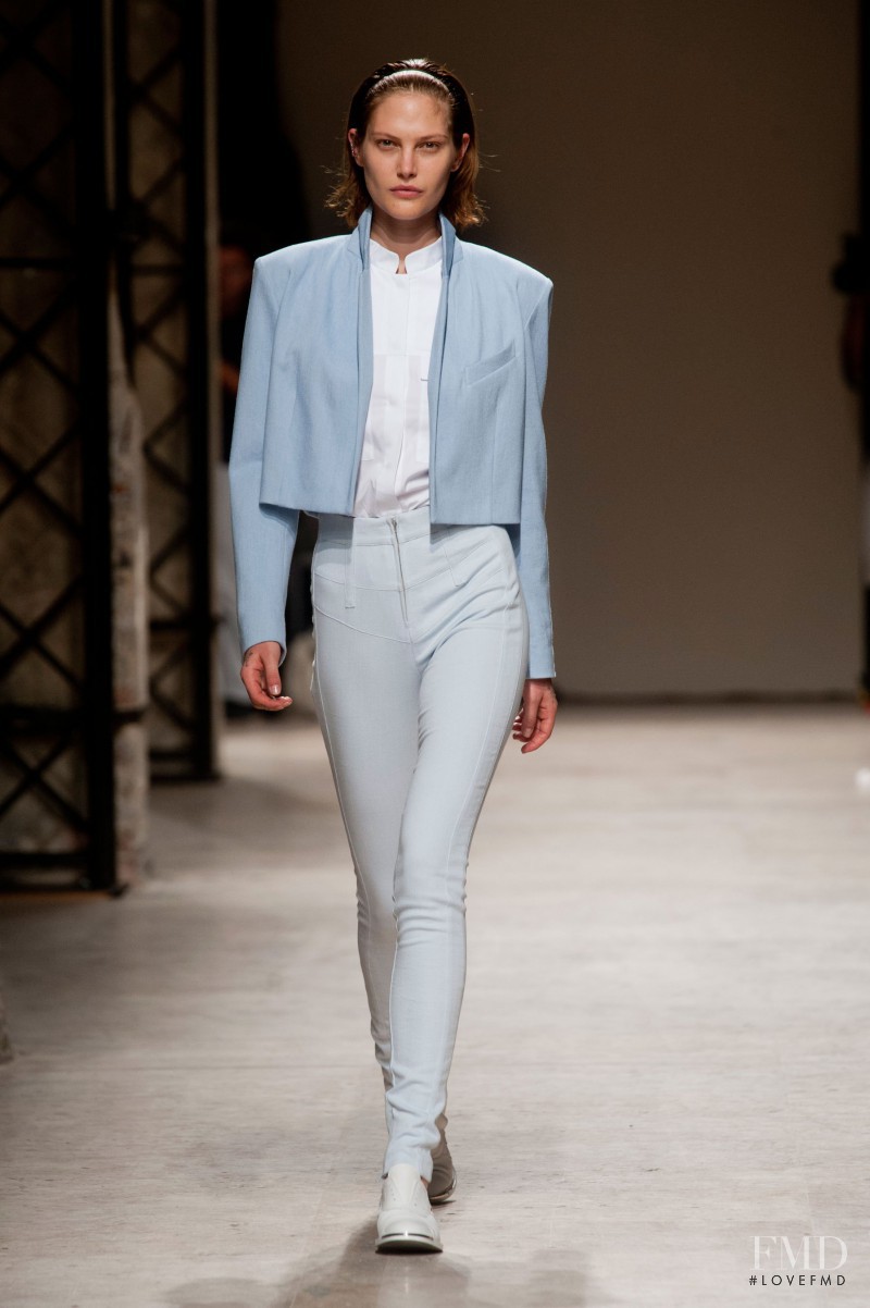 Catherine McNeil featured in  the Barbara Bui fashion show for Spring/Summer 2014