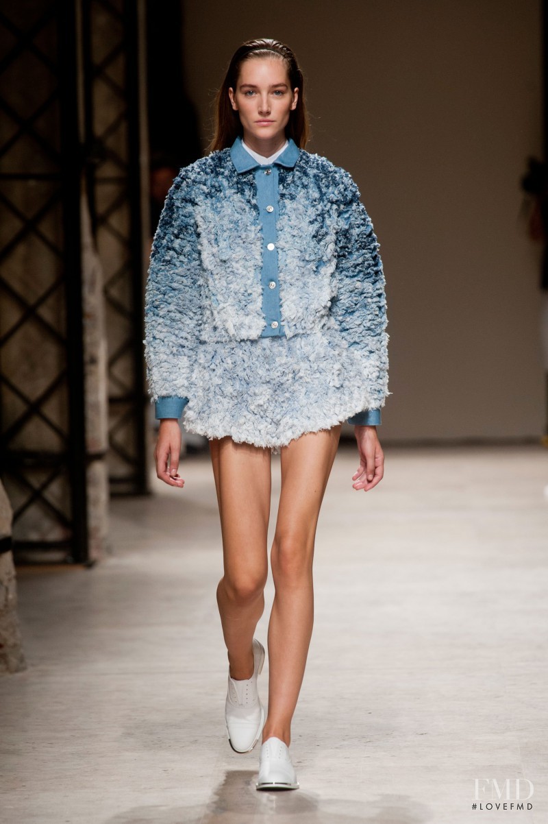 Joséphine Le Tutour featured in  the Barbara Bui fashion show for Spring/Summer 2014