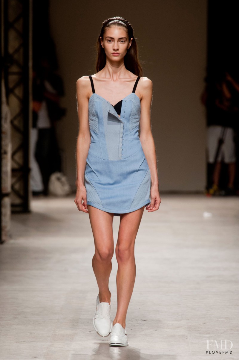 Marine Deleeuw featured in  the Barbara Bui fashion show for Spring/Summer 2014