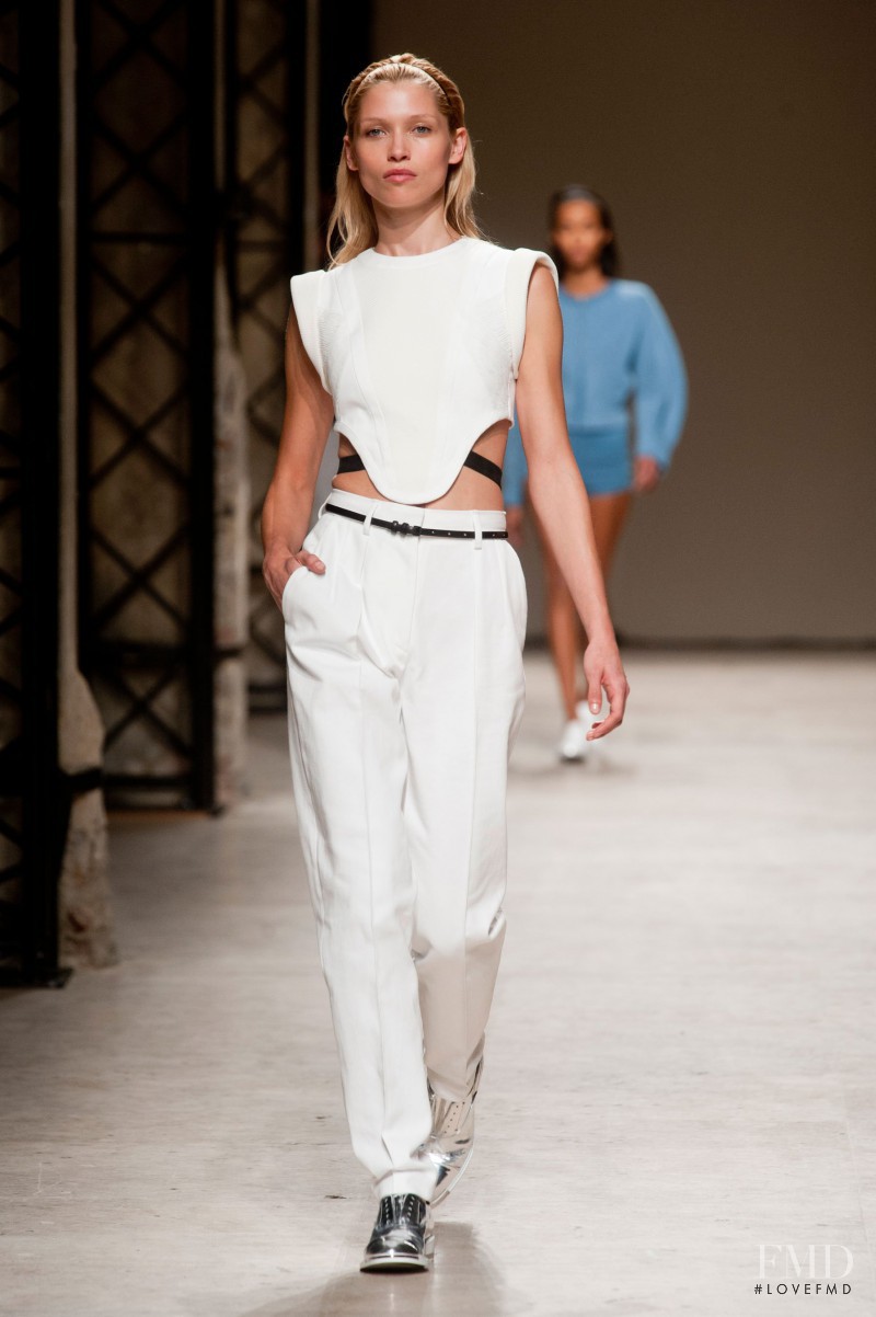 Hana Jirickova featured in  the Barbara Bui fashion show for Spring/Summer 2014