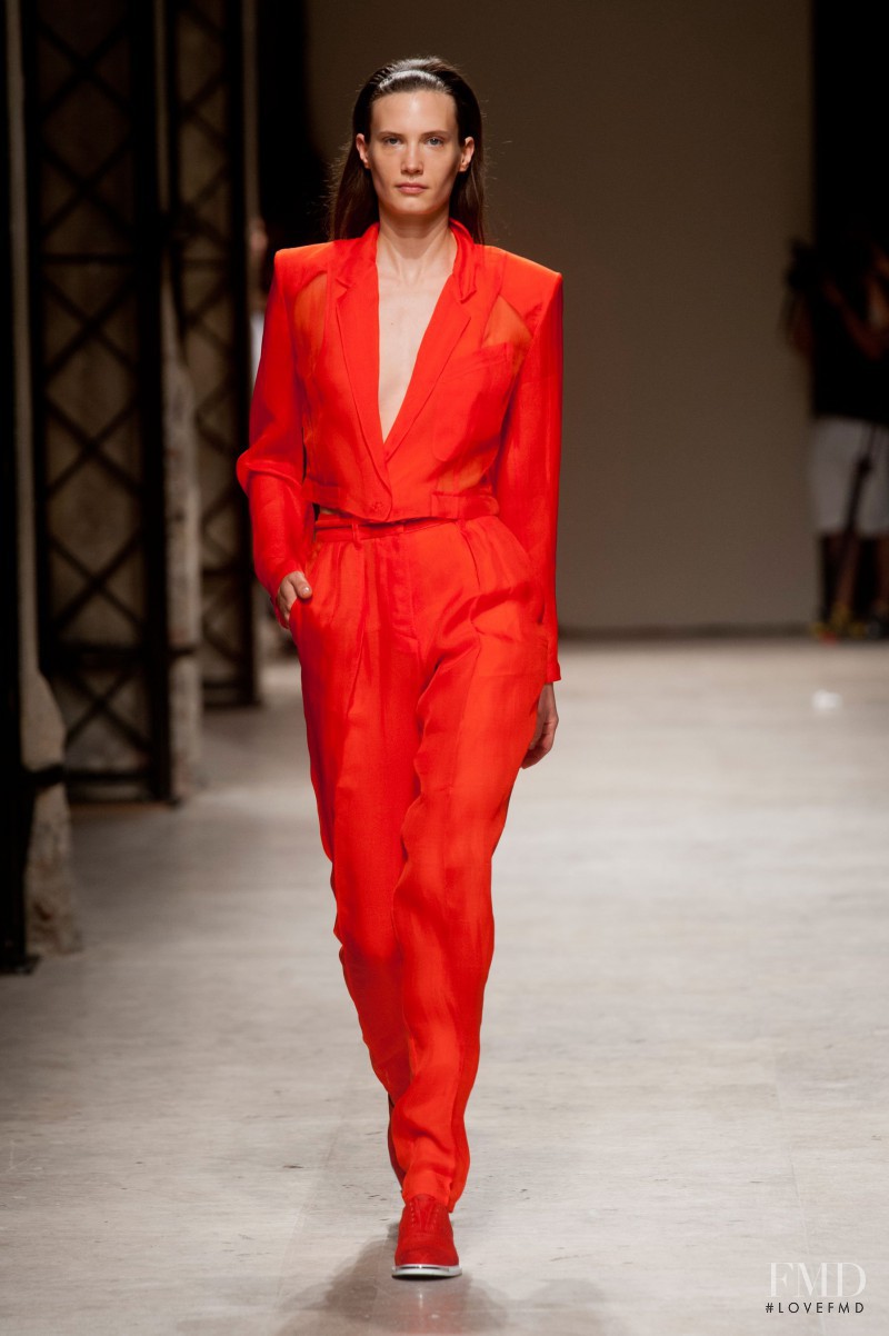 Drake Burnette featured in  the Barbara Bui fashion show for Spring/Summer 2014