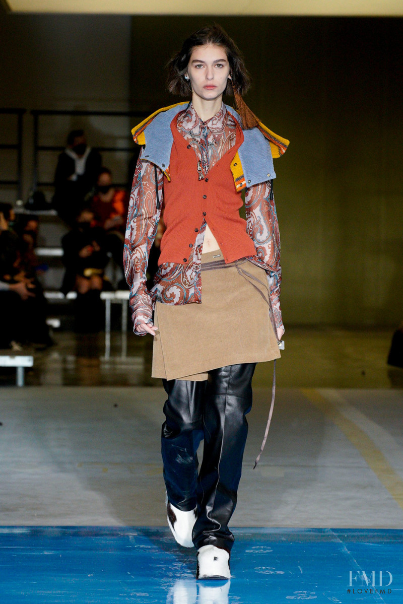 Rayssa Medeiros featured in  the DSquared2 fashion show for Autumn/Winter 2022