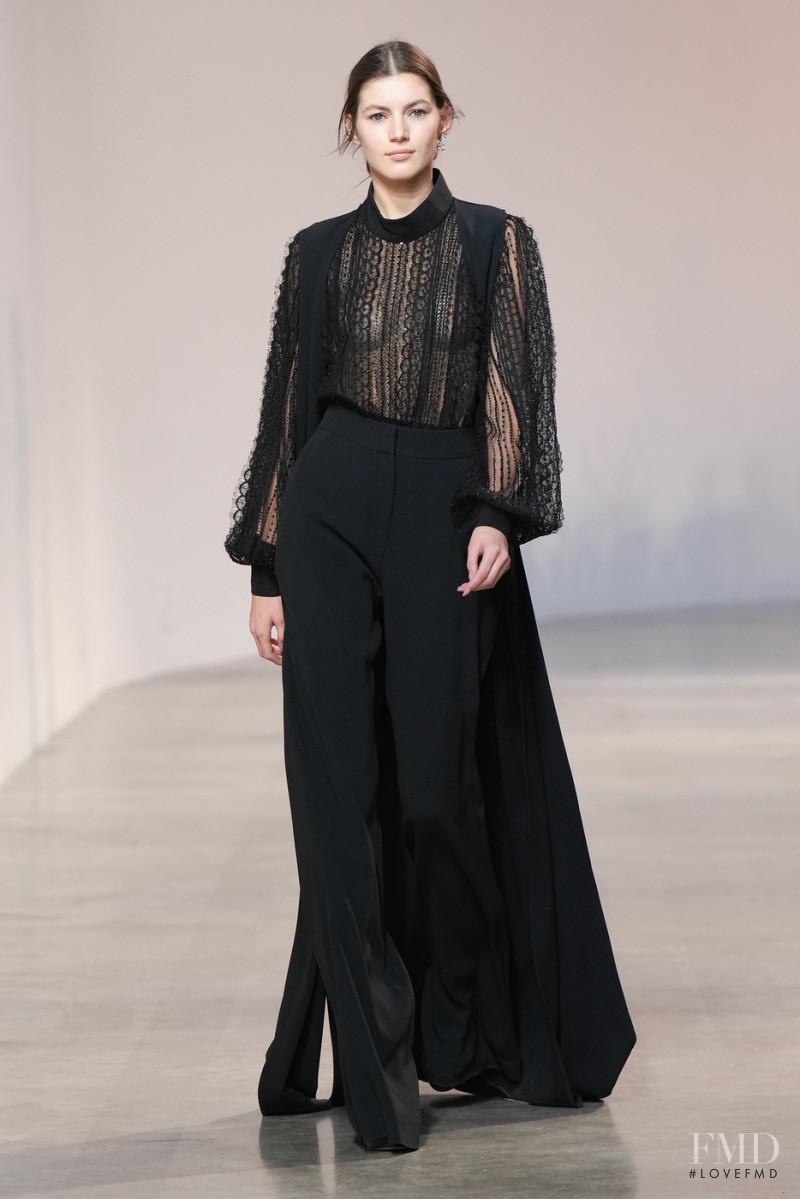 Valery Kaufman featured in  the Elie Saab fashion show for Autumn/Winter 2022