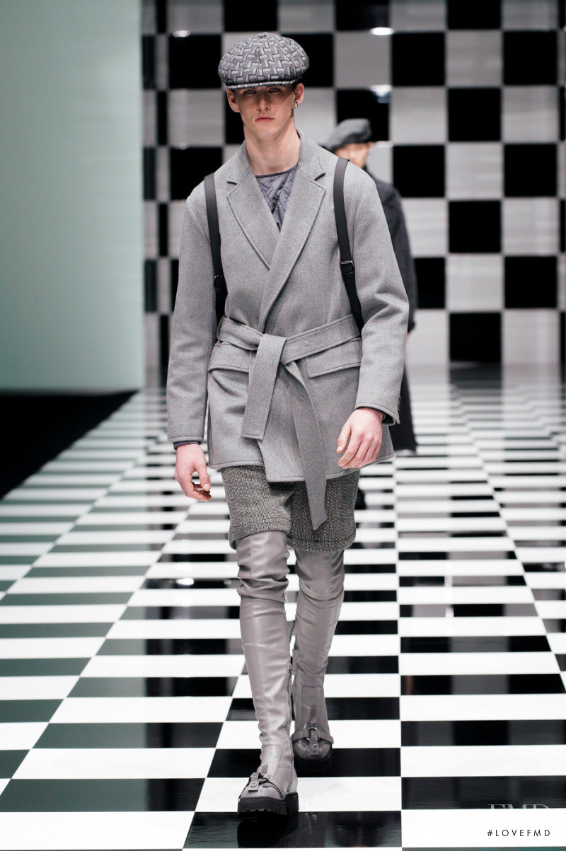 George Webb featured in  the Emporio Armani fashion show for Autumn/Winter 2022