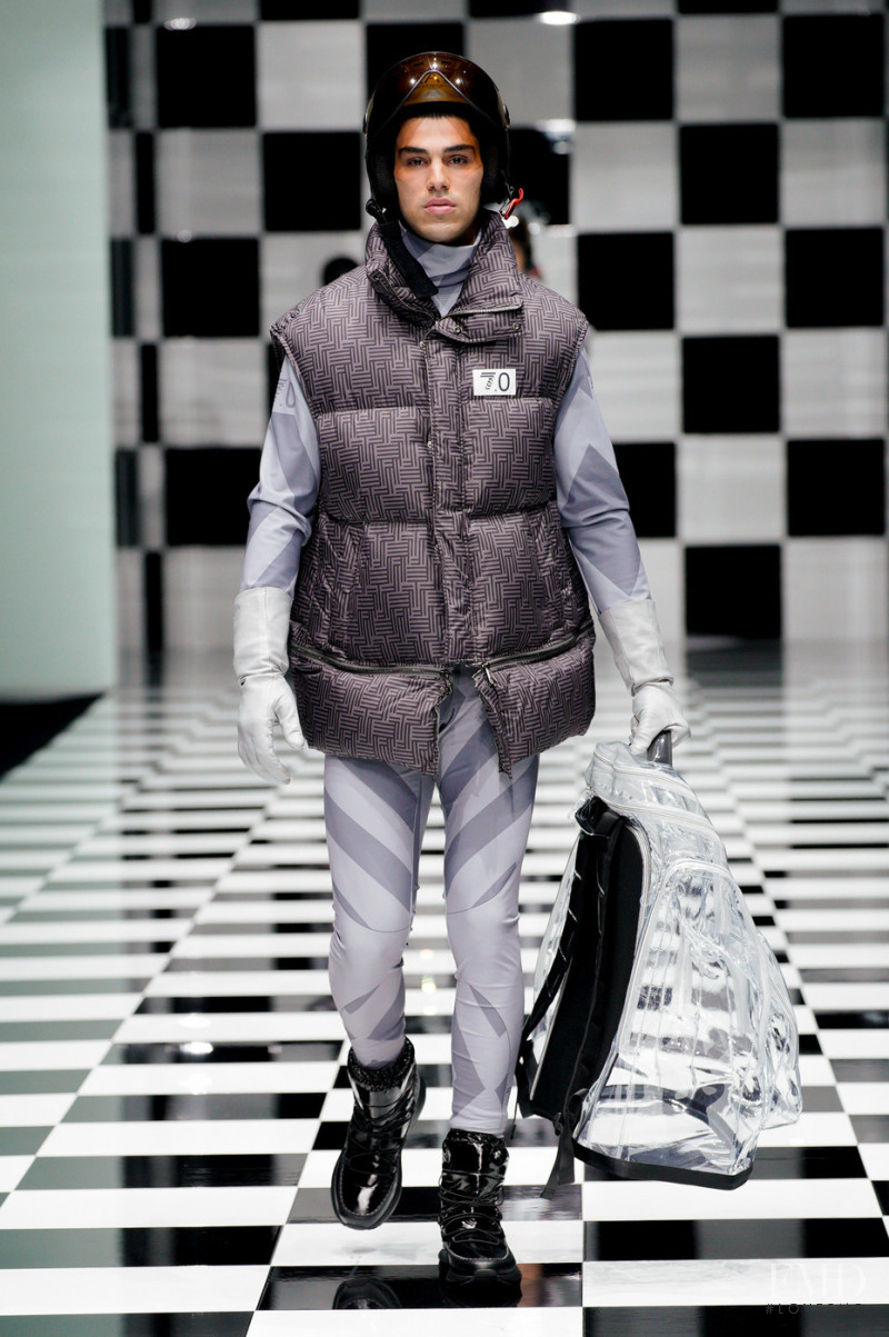 Omar Metwally featured in  the Emporio Armani fashion show for Autumn/Winter 2022