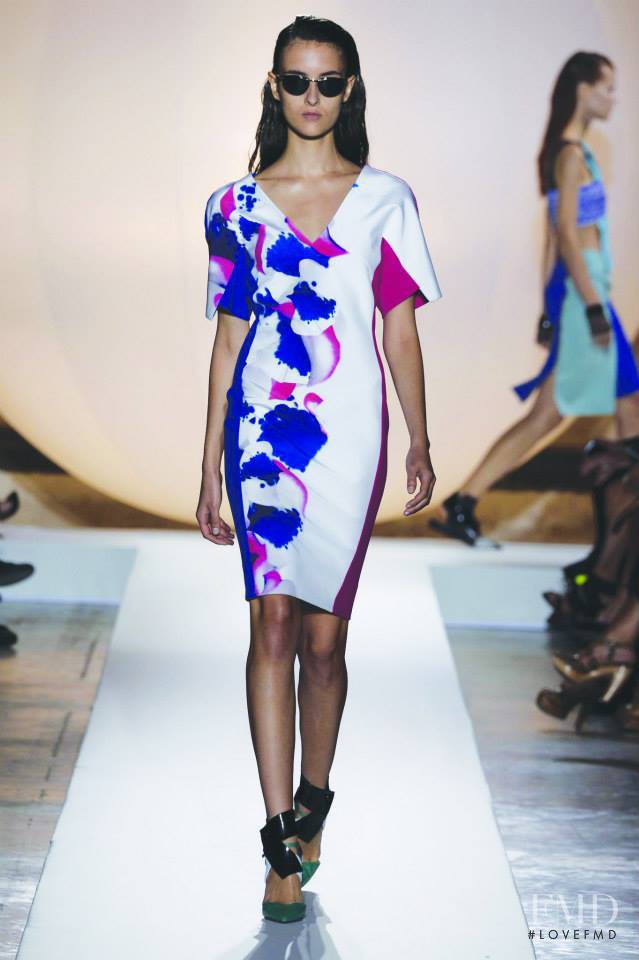 Maja Milosavljevic featured in  the Roland Mouret fashion show for Spring/Summer 2014