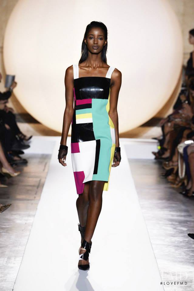 Senait Gidey featured in  the Roland Mouret fashion show for Spring/Summer 2014