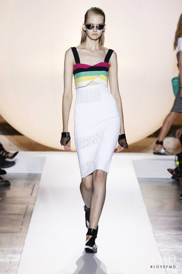 Anna Martynova featured in  the Roland Mouret fashion show for Spring/Summer 2014
