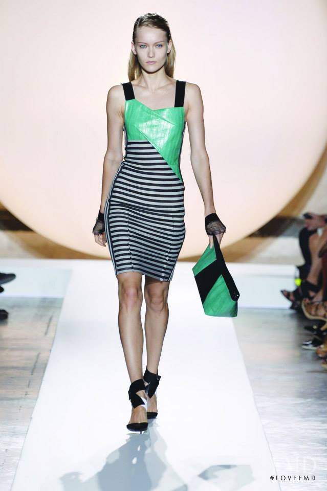 Katerina Ryabinkina featured in  the Roland Mouret fashion show for Spring/Summer 2014