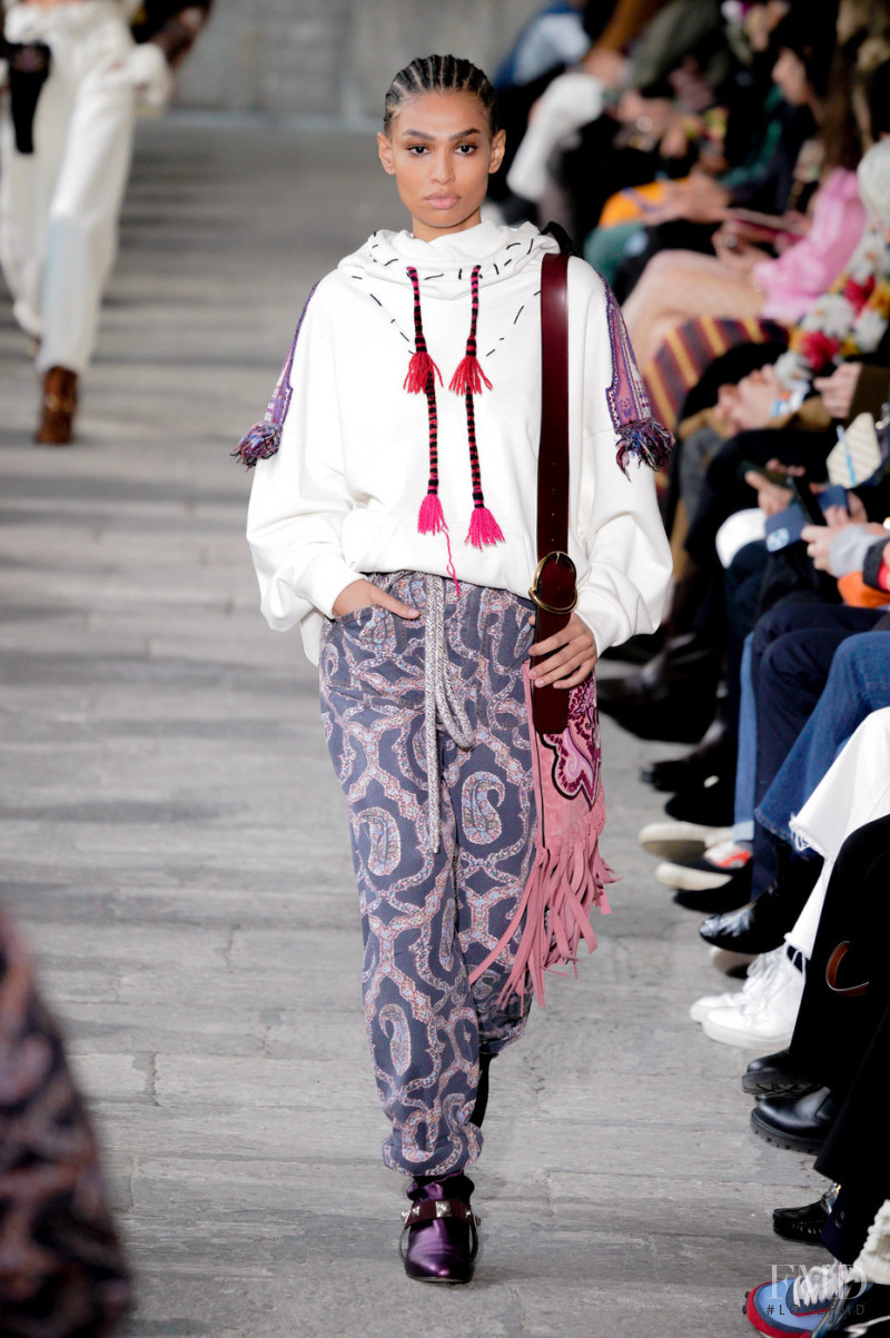 Angel Peresypkina featured in  the Etro fashion show for Autumn/Winter 2022