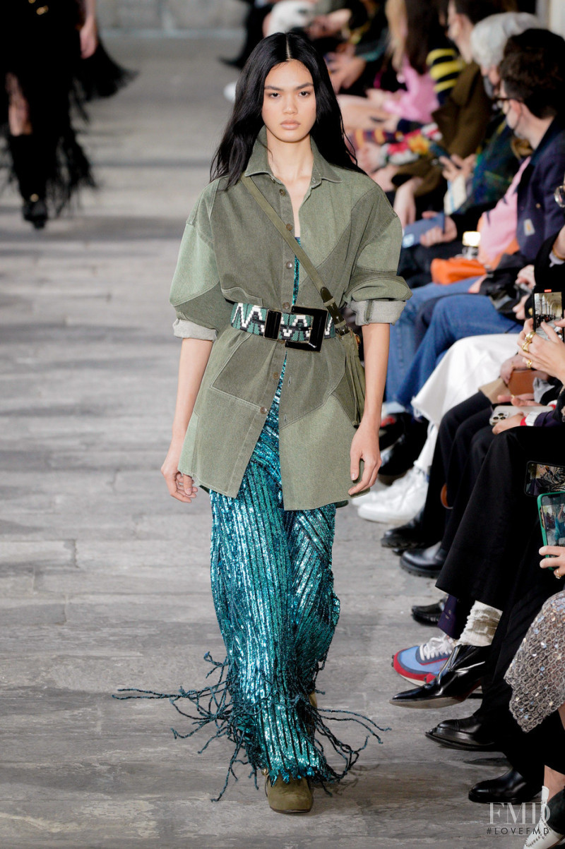 Qun Ye featured in  the Etro fashion show for Autumn/Winter 2022