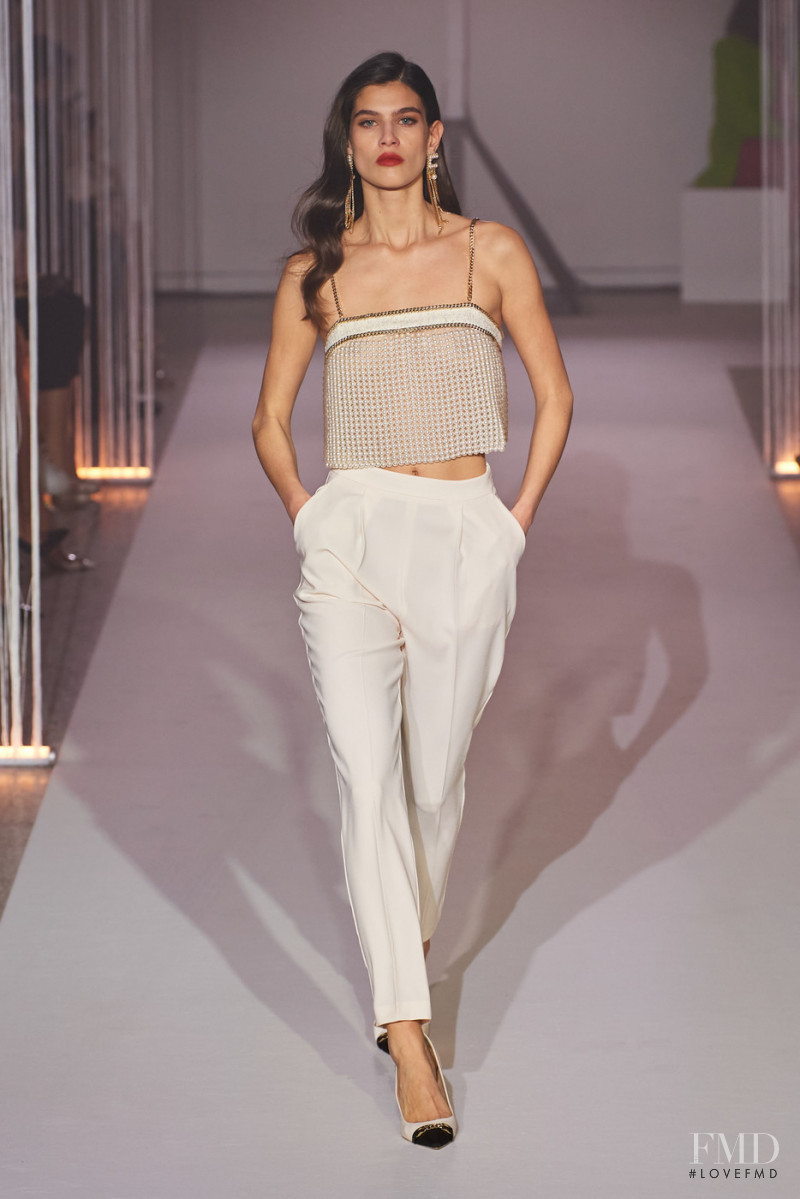 Anthi Fakidari featured in  the Elisabetta Franchi fashion show for Autumn/Winter 2022