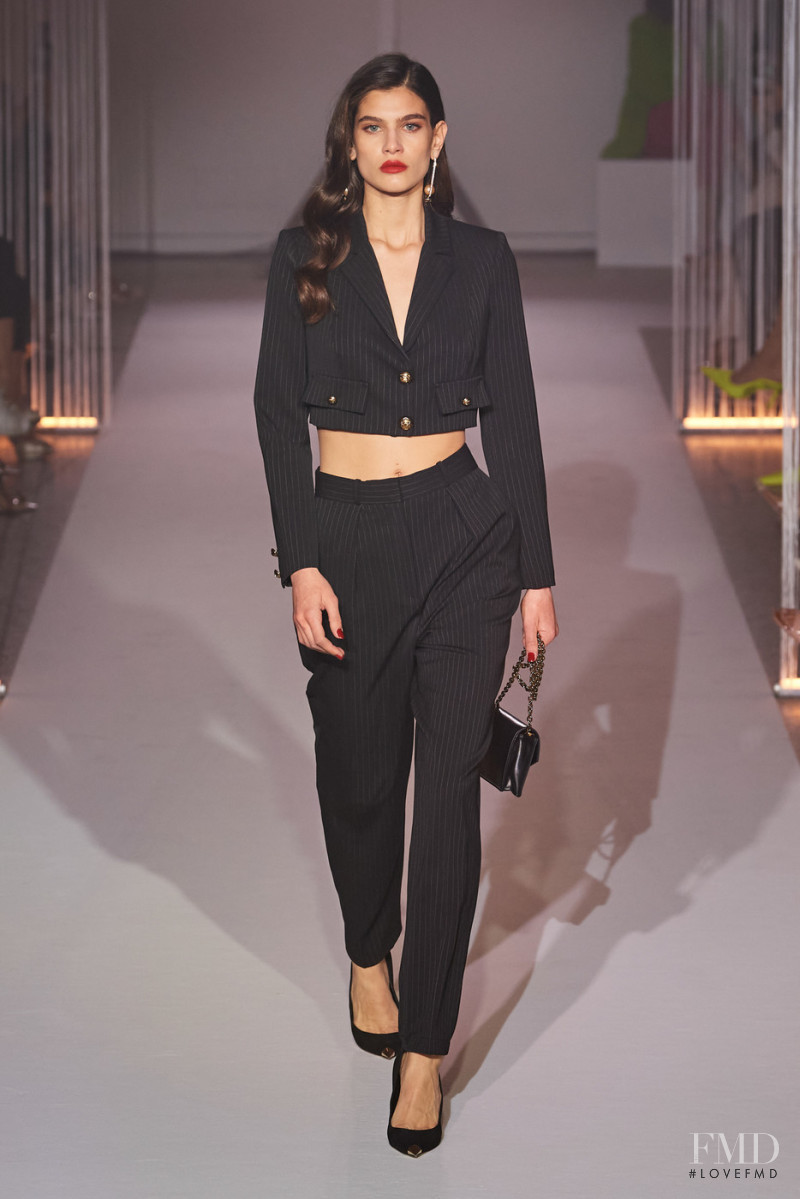 Anthi Fakidari featured in  the Elisabetta Franchi fashion show for Autumn/Winter 2022
