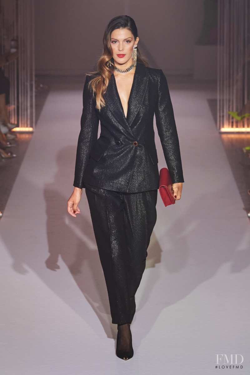 Iris Mittenaere featured in  the Elisabetta Franchi fashion show for Autumn/Winter 2022