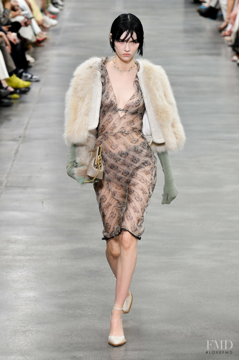 Sofia Steinberg featured in  the Fendi fashion show for Autumn/Winter 2022