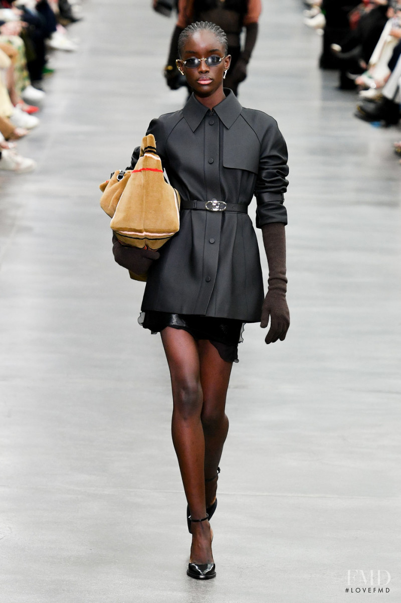 Maty Fall Diba featured in  the Fendi fashion show for Autumn/Winter 2022