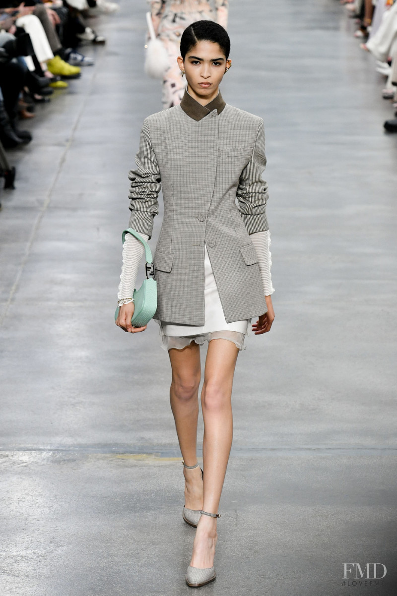 Philyne Mercedes featured in  the Fendi fashion show for Autumn/Winter 2022