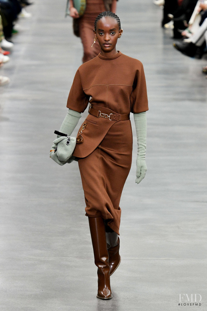 Isheja Morella featured in  the Fendi fashion show for Autumn/Winter 2022