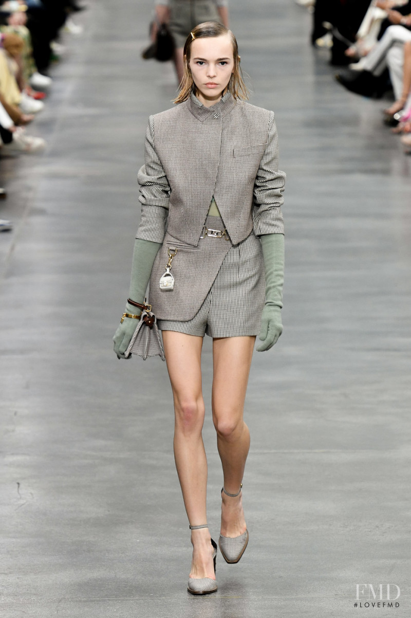 Puck Schrover featured in  the Fendi fashion show for Autumn/Winter 2022