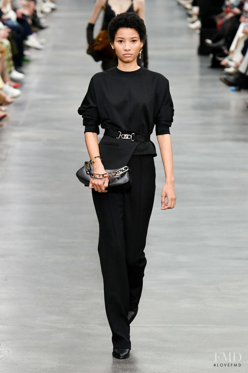 Lineisy Montero featured in  the Fendi fashion show for Autumn/Winter 2022