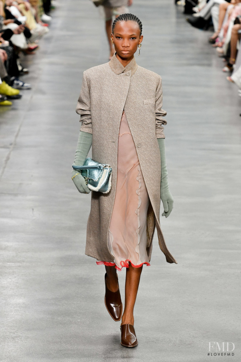 Abena Asare featured in  the Fendi fashion show for Autumn/Winter 2022