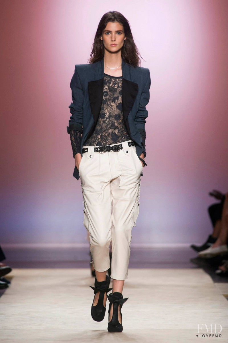 Manon Leloup featured in  the Isabel Marant fashion show for Spring/Summer 2014
