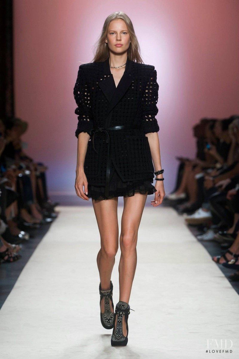Elisabeth Erm featured in  the Isabel Marant fashion show for Spring/Summer 2014