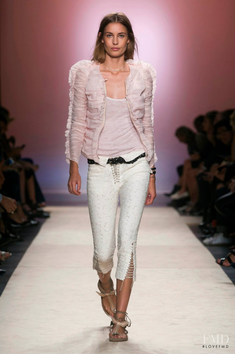 Nadja Bender featured in  the Isabel Marant fashion show for Spring/Summer 2014
