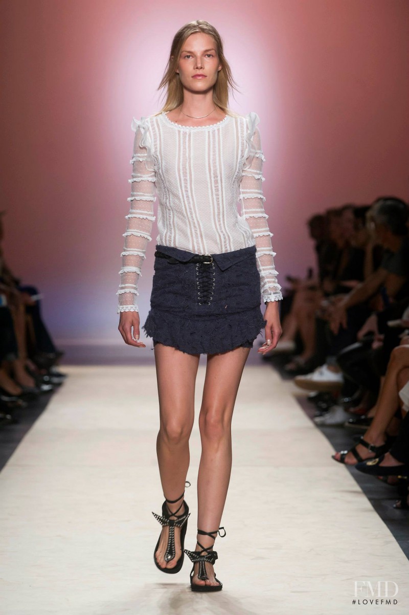 Suvi Koponen featured in  the Isabel Marant fashion show for Spring/Summer 2014