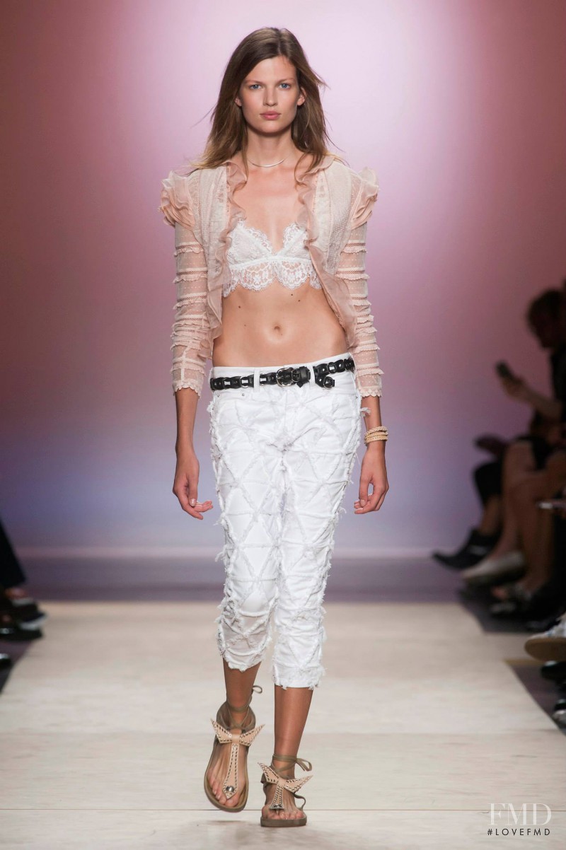 Bette Franke featured in  the Isabel Marant fashion show for Spring/Summer 2014