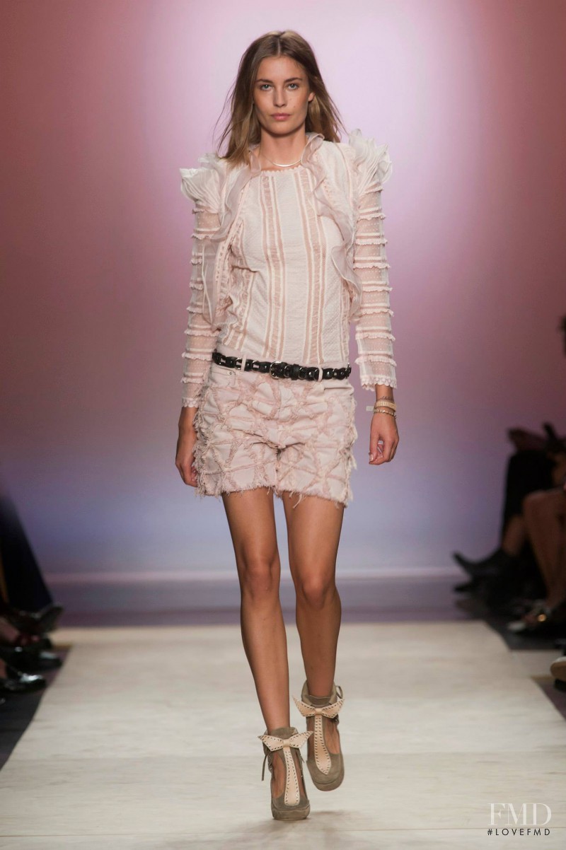 Nadja Bender featured in  the Isabel Marant fashion show for Spring/Summer 2014
