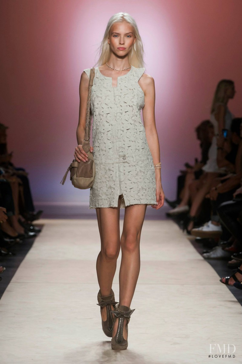 Sasha Luss featured in  the Isabel Marant fashion show for Spring/Summer 2014