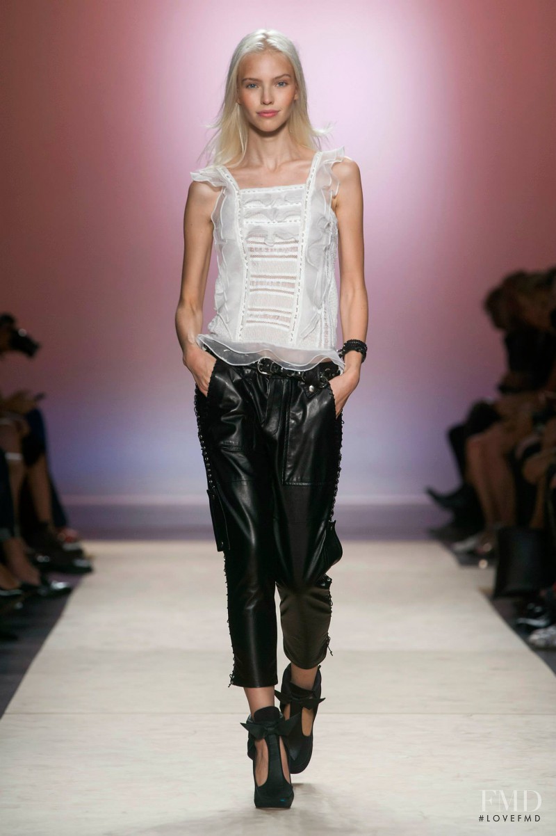 Sasha Luss featured in  the Isabel Marant fashion show for Spring/Summer 2014