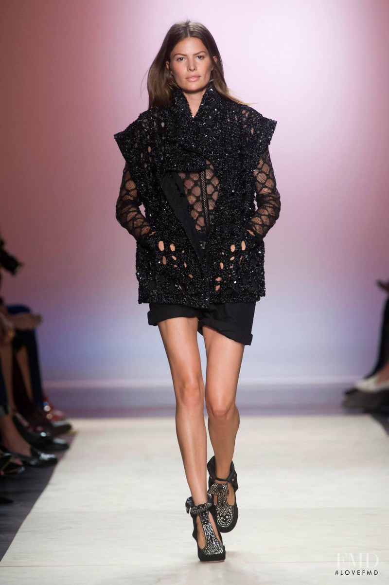 Cameron Russell featured in  the Isabel Marant fashion show for Spring/Summer 2014