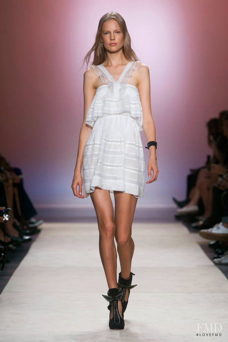 Elisabeth Erm featured in  the Isabel Marant fashion show for Spring/Summer 2014