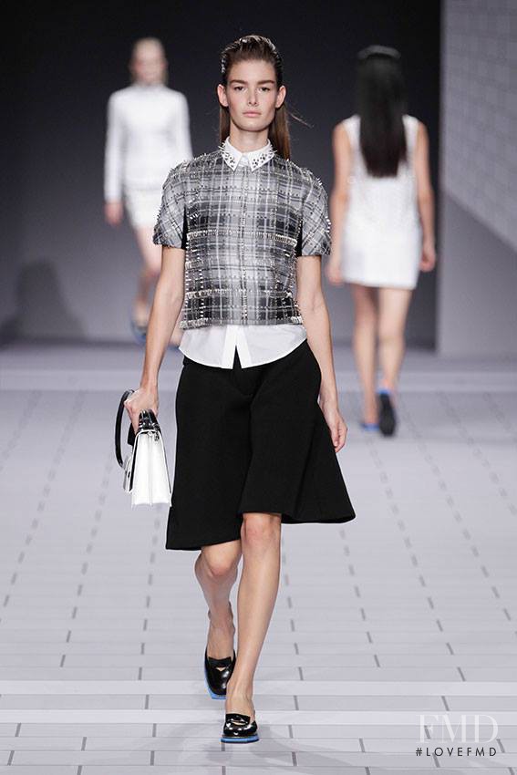 Ophélie Guillermand featured in  the Viktor & Rolf fashion show for Spring/Summer 2014