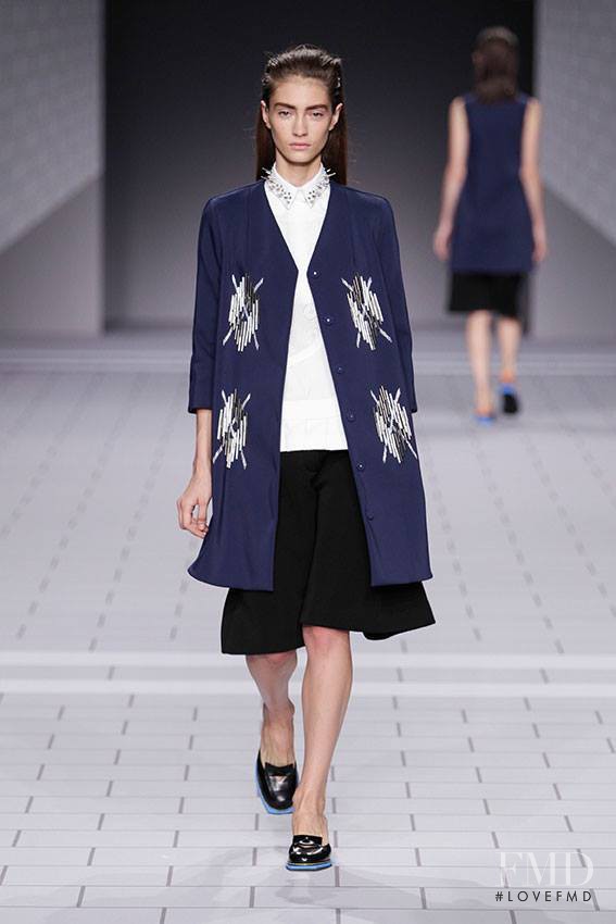 Marine Deleeuw featured in  the Viktor & Rolf fashion show for Spring/Summer 2014