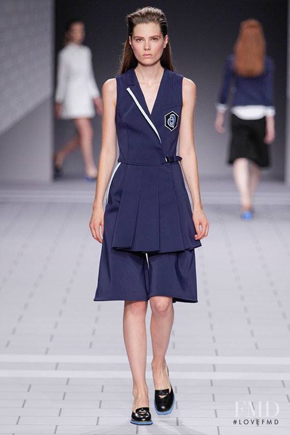 Caroline Brasch Nielsen featured in  the Viktor & Rolf fashion show for Spring/Summer 2014
