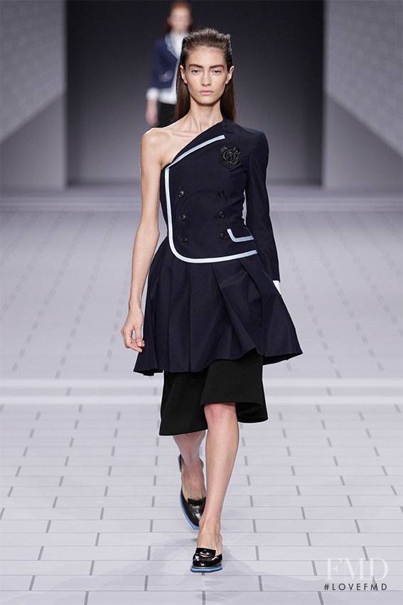 Marine Deleeuw featured in  the Viktor & Rolf fashion show for Spring/Summer 2014