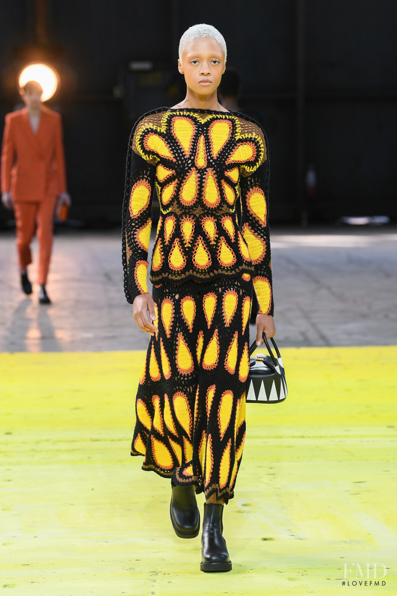 Moses Battiest featured in  the Gabriela Hearst fashion show for Autumn/Winter 2022
