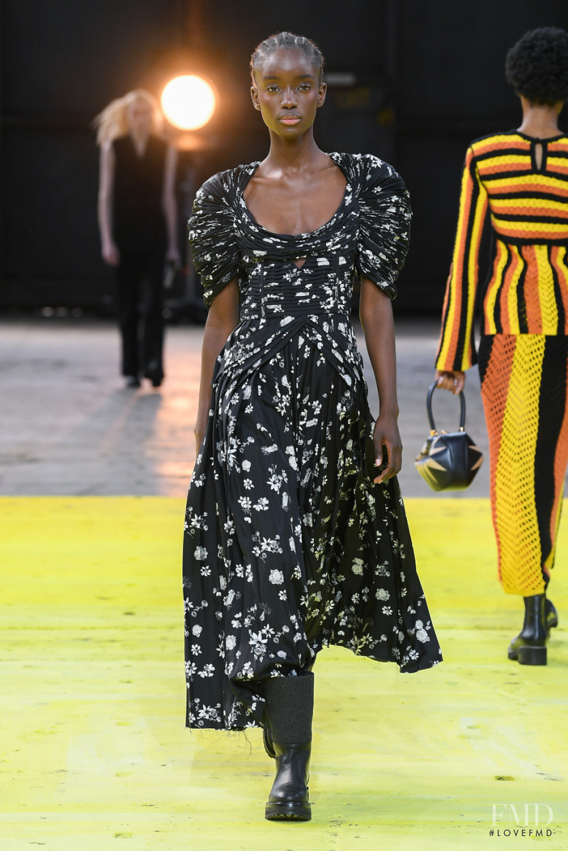 Maty Fall Diba featured in  the Gabriela Hearst fashion show for Autumn/Winter 2022